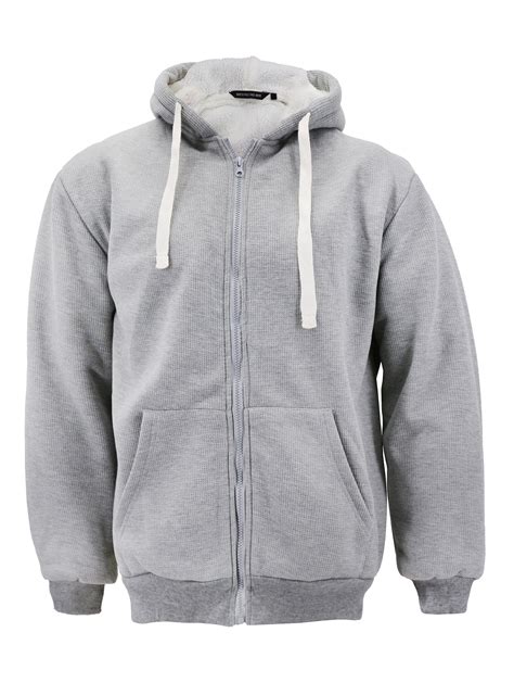 grey zip hoodie men